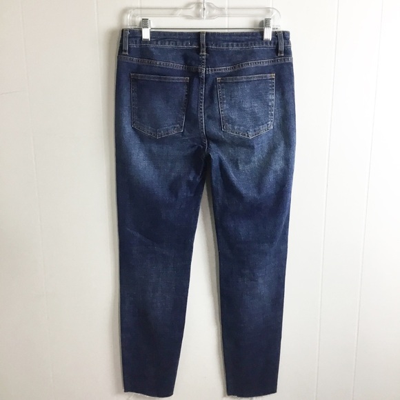 Harper Distressed Blue Jeans Size 29 Mid Skinny - Picture 4 of 6